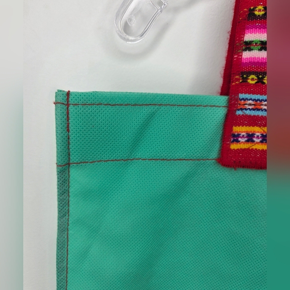 Meche Correa 19"x19" Large Shopping Bag with Manta Inca- Multicolor Straps - Picture 3 of 11